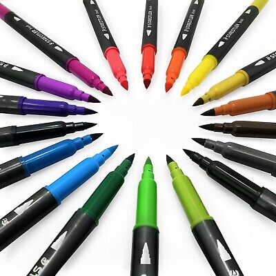 STAEDTLER PENNARELLO ACQUERELLABILE DOPPIA PUNTA 1-0,6MM/0,5-0,8MM VERDE