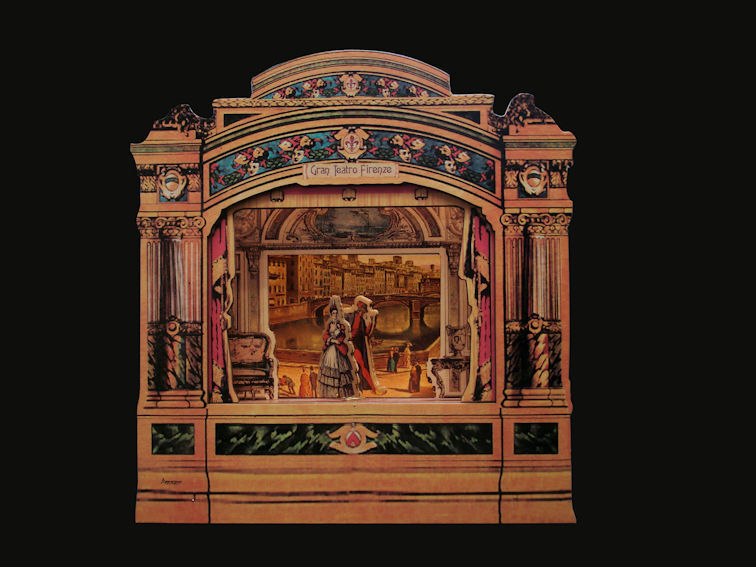 Veduta generale del carillon sabaudo con mascherine e colonne