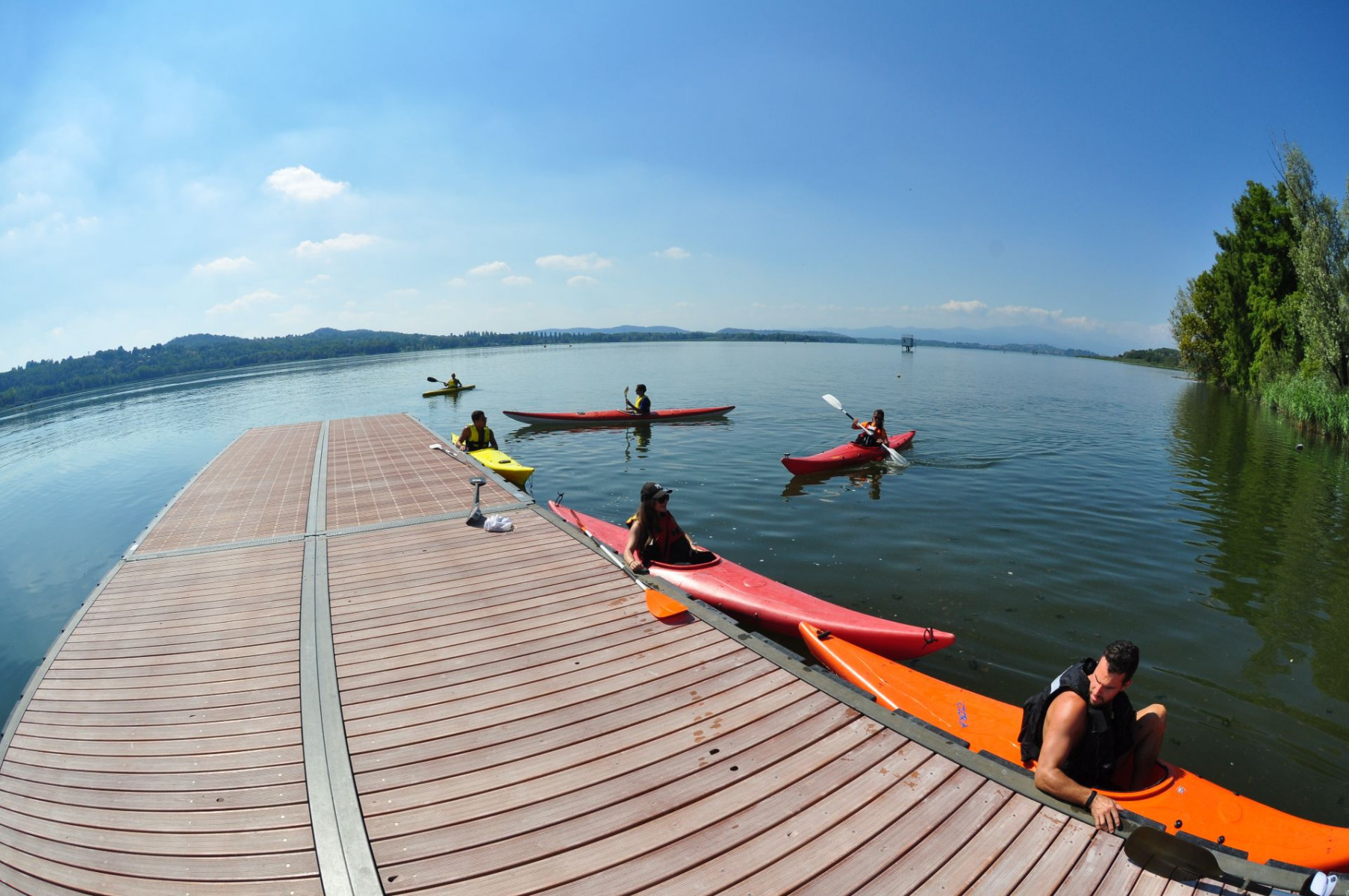 lago di Varese, kayak, escursione