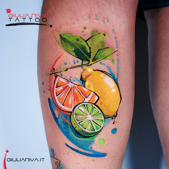 sicilia tatuaggio limone arancia sicily tattooo