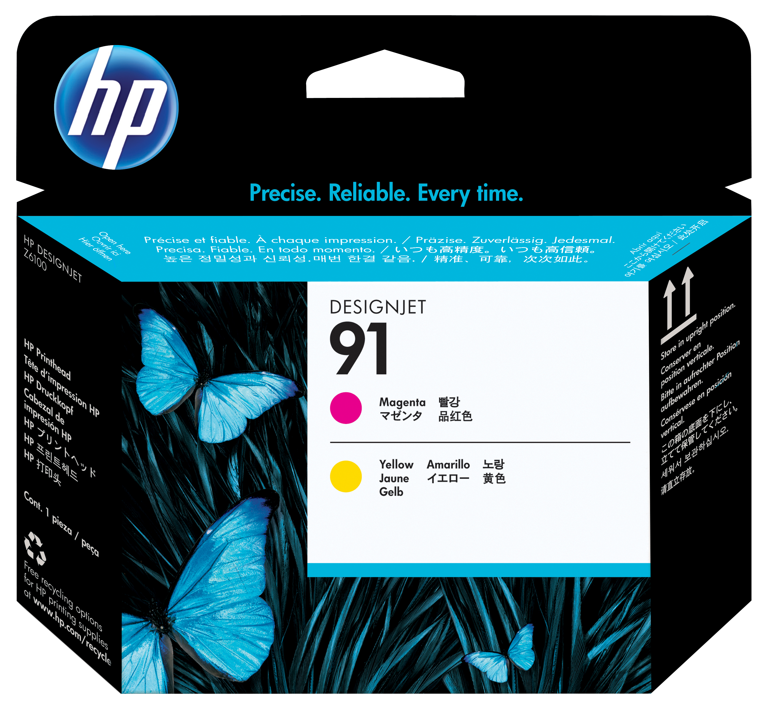 INK HP N91 MAGENTA GIALLO DJ Z 6100 775ML