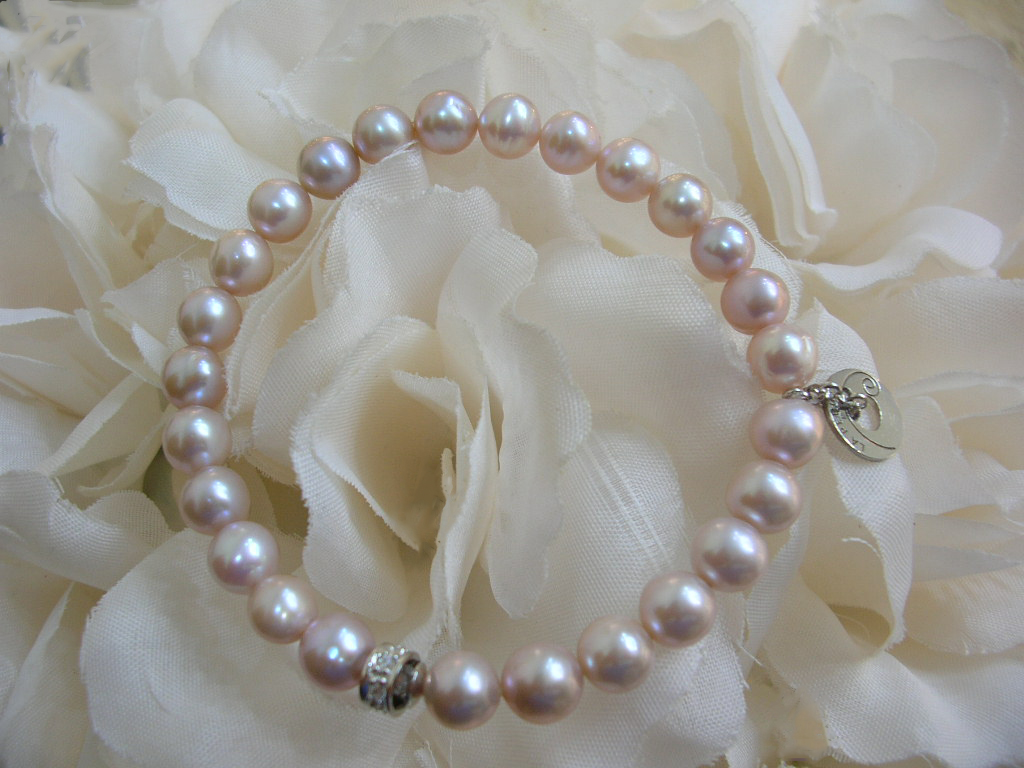 Bracciale in perle coltivate naturali