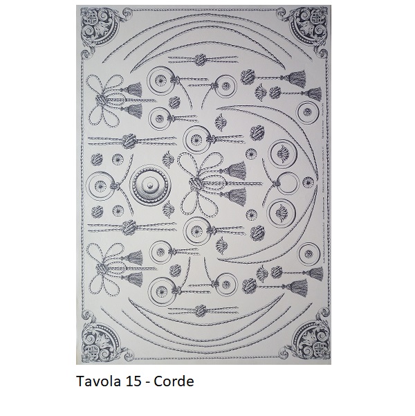 Carte da Decoupage "Print Room" - Tavola 15 - Corde.