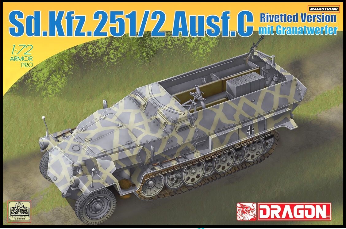 Sd.Kfz.251/2 Ausf,C.Rivetted Version mit Granatwer