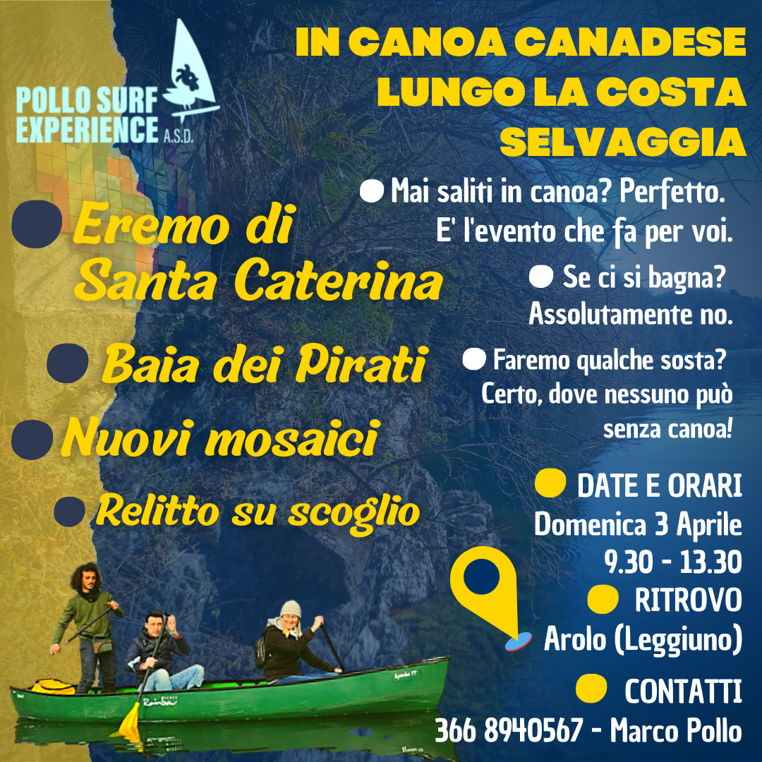 Evento: "In canoa canadese lungo la costa selvaggia del Lago Maggiore" - 3 Aprile 2022