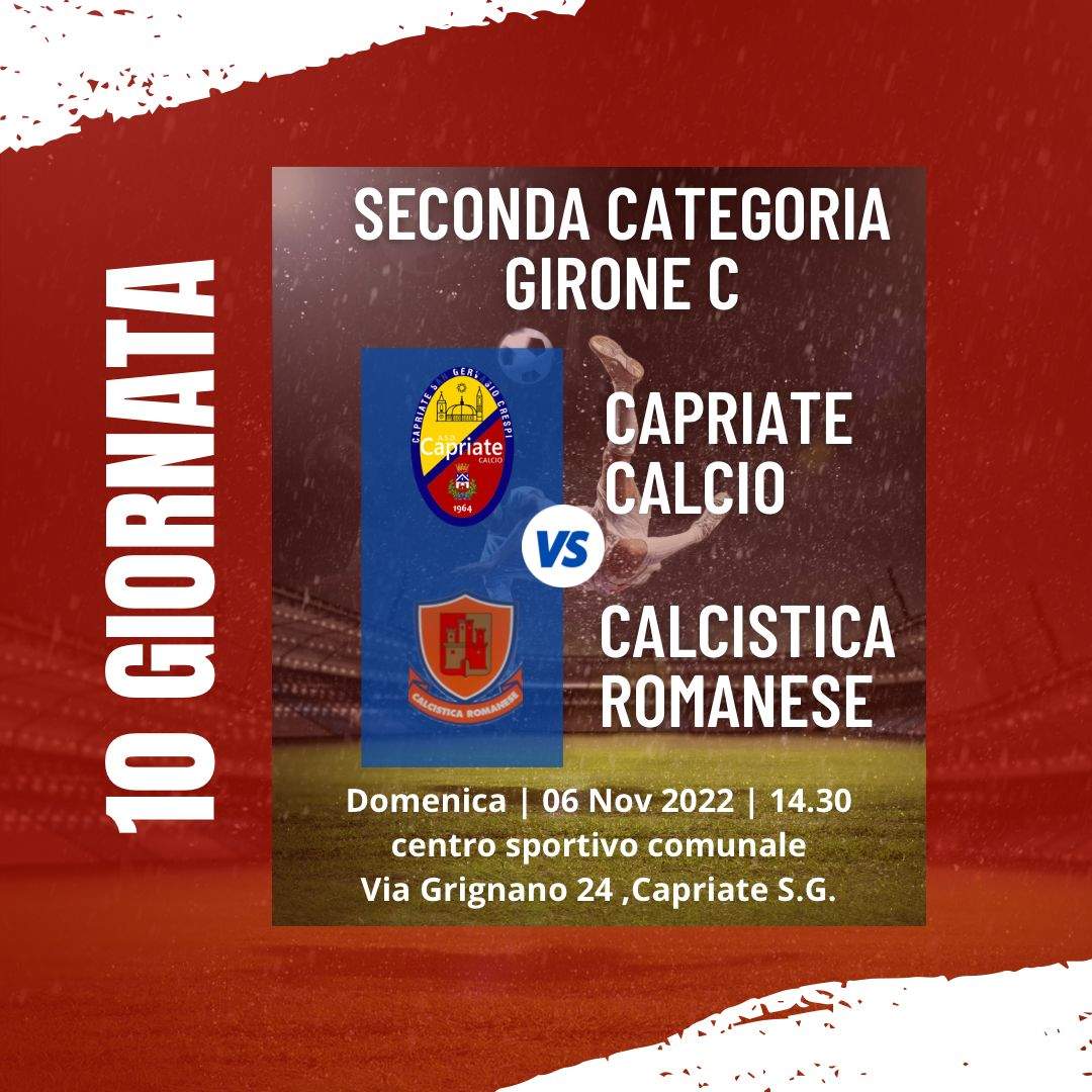 MATCH PREVIEW: CAPRIATE- CALCISTICA ROMANESE