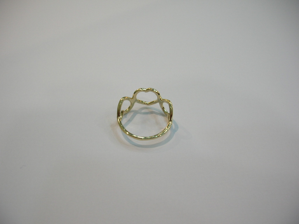 Collezione "Cuori" anello in oro giallo