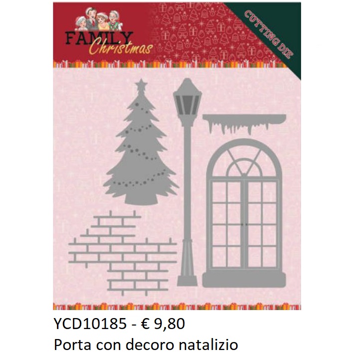 Fustelle Natale - YCD10185 Porta con decoro natalizio
