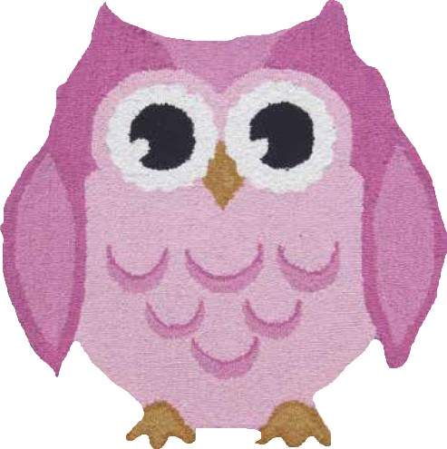 Tappeto Animals Owl Pink