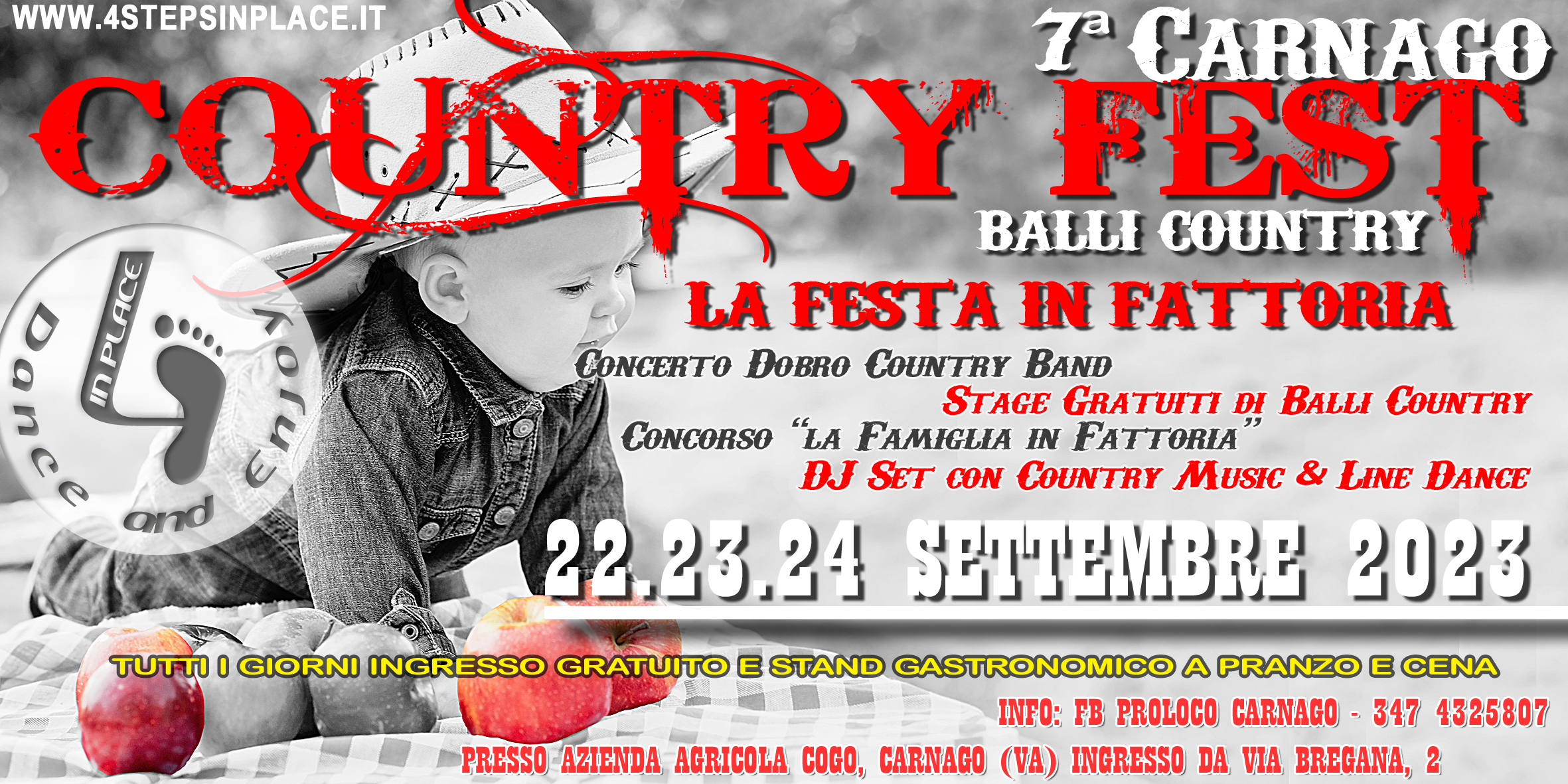 22 - 23 - 24 Settembre 2023: 7^ CARNAGO COUNTRY FEST!!!