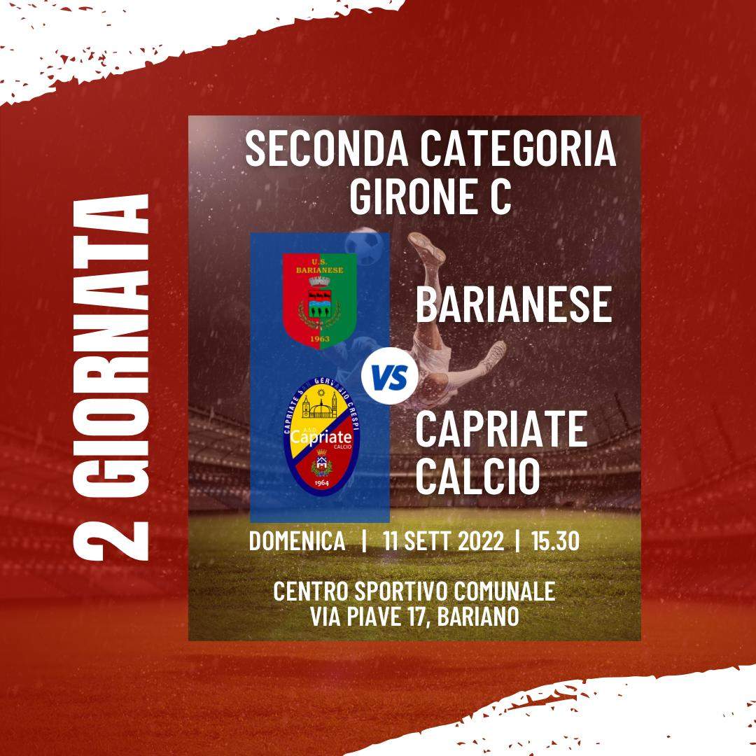 MATCH PREVIEW:  BARIANESE- CAPRIATE.