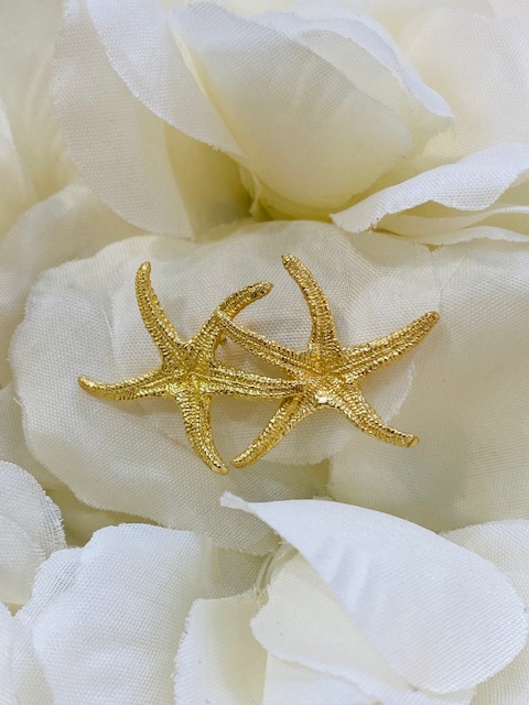 Collezione "mare" orecchini "stelle marine" in argento dorato
