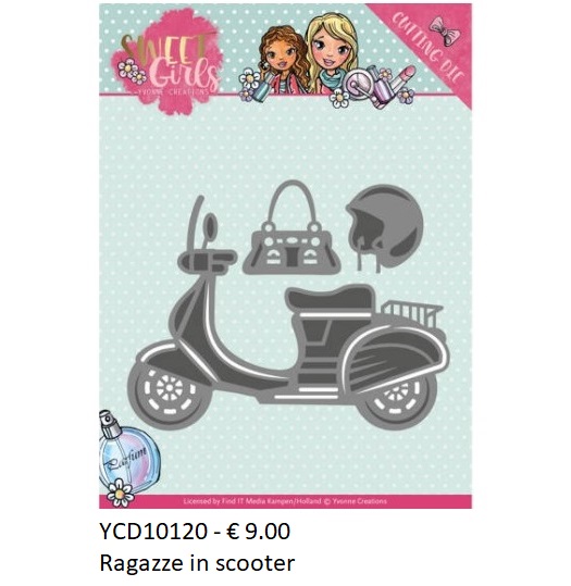 Fustelle moto - YCD10120 ragazze in scooter