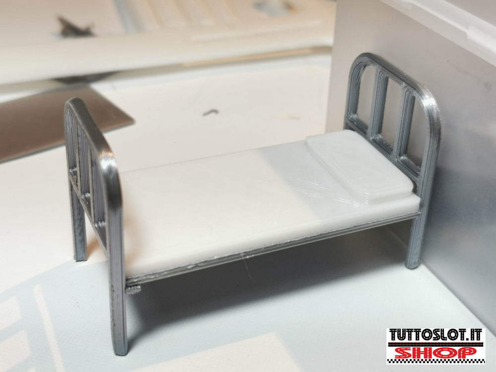 Letto ospedale cicuito 1:32 - 1/32 scale hospital bed