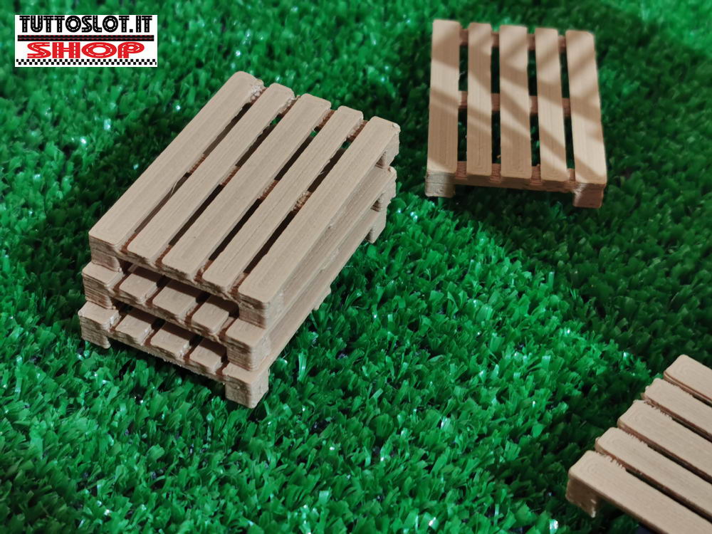 Pallet - pedana legno in scala 1:32 conf. 6pz- Wood color Pallets 1:32 scale 6pcs