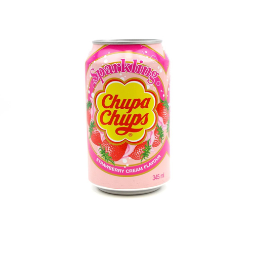 Chupa Chups sparkling cream soda al gusto fragola 345ml