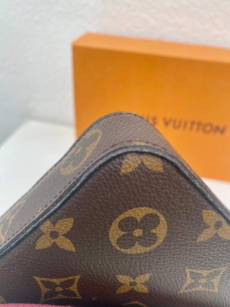 Félicie leather clutch bag Louis Vuitton Brown in Leather - 32517370