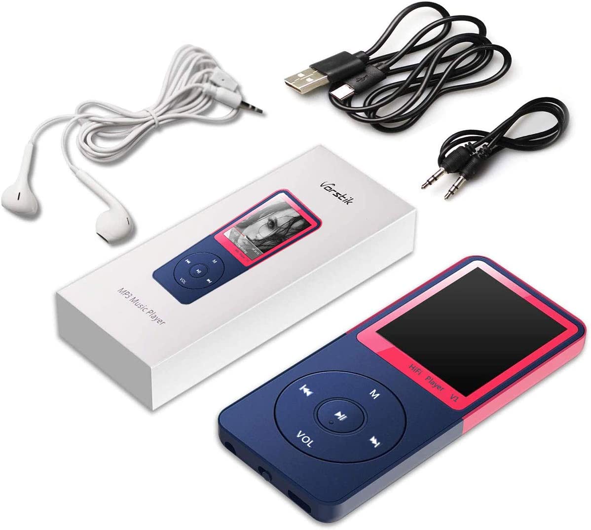 Lettore MP3, Vorstik HiFi Music player, 4,6 cm Digital Audio player
