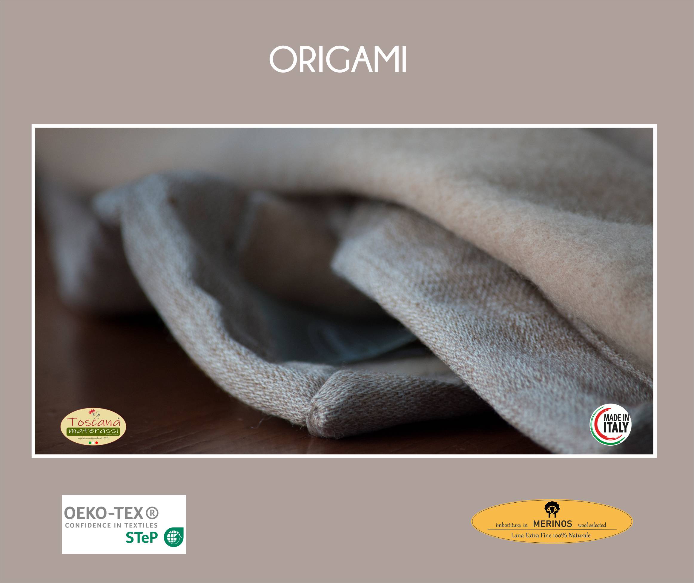 ORIGAMI Decke, 100% MERINOS Wolle