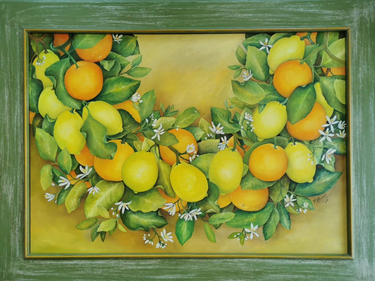 Intreccio di limoni e arance siciliane