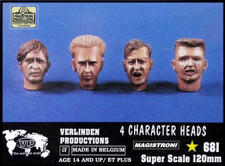 4 CHARACTER HEADS