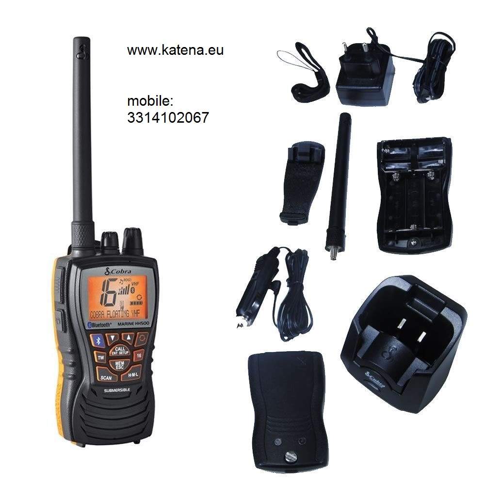 Cobra Marine MR HH500 FLT BT EU VHF marino portatile Bluetooth
