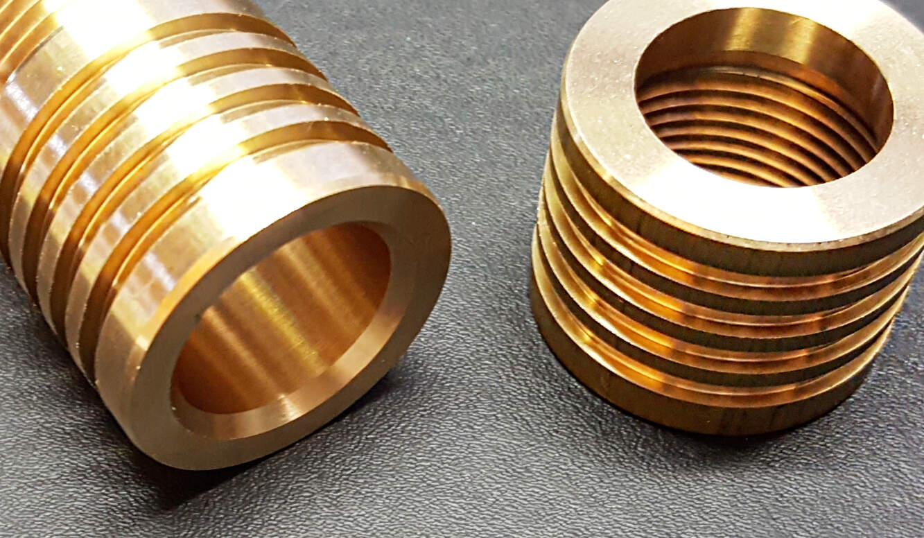 The Brass Inserts are custom made from Brass Tubes