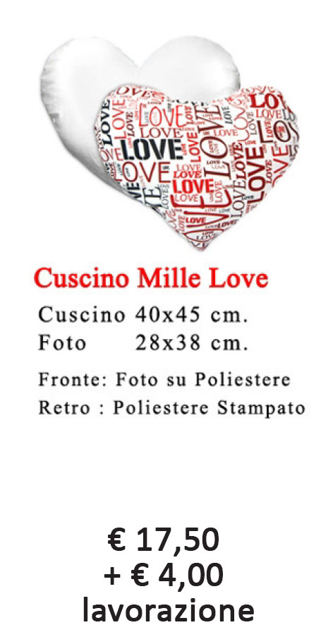 cuscino mille love