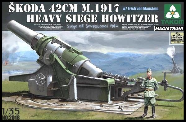 SKODA 42cm M.1917 HEAVY SIEGE HOWITZER