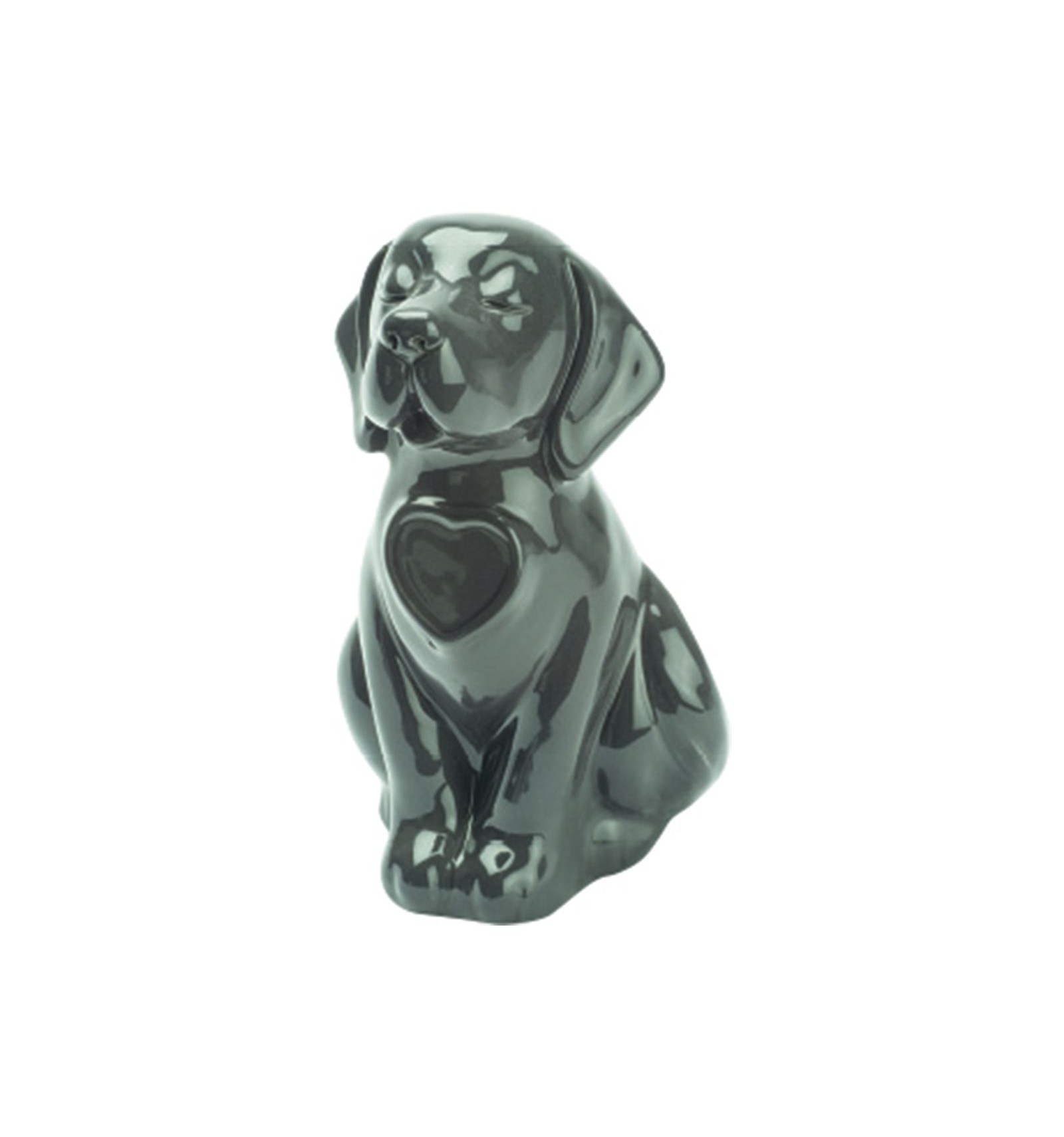 urna cane porcellana grigio