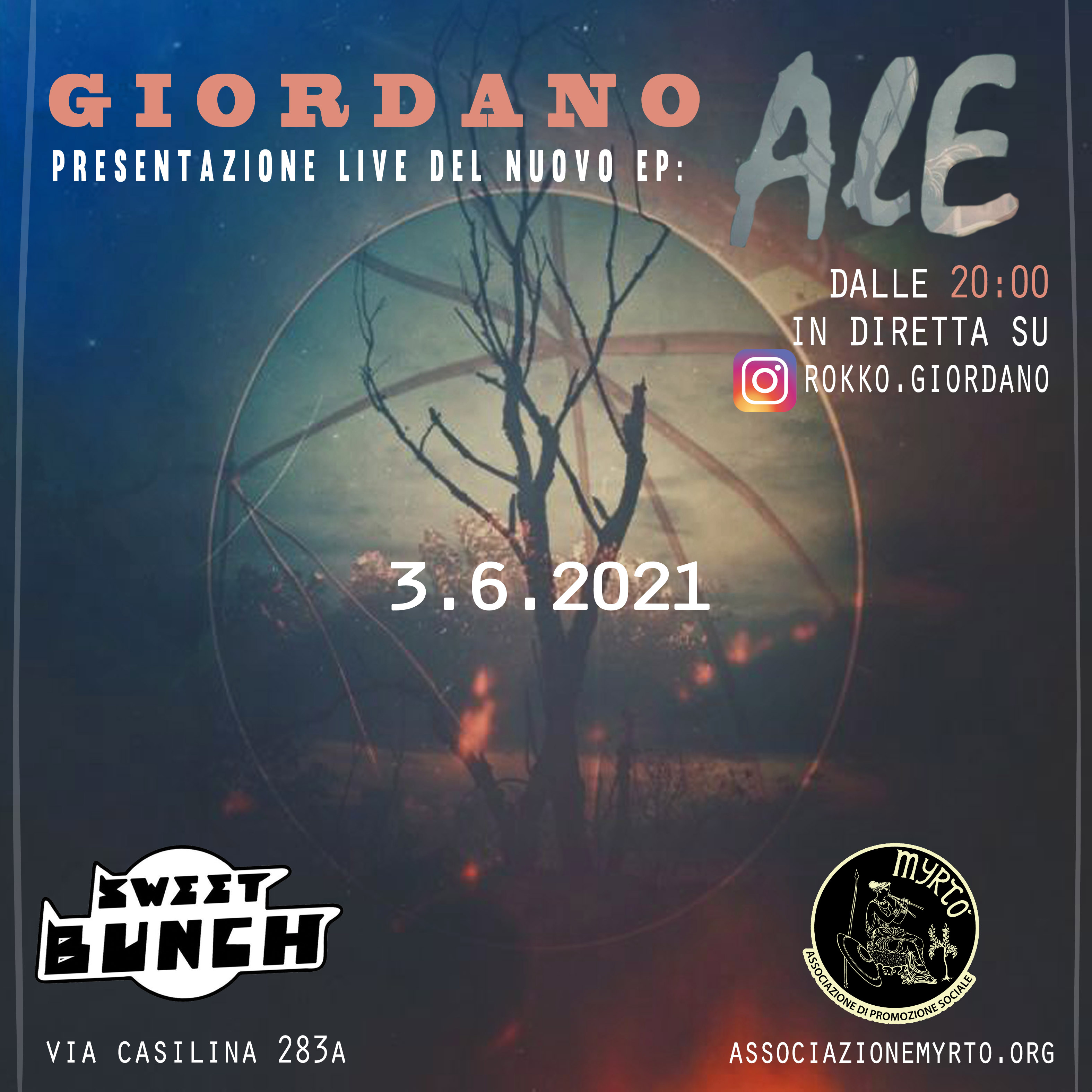 Presentazione Live dell'EP Ale di Rocco Giordano.