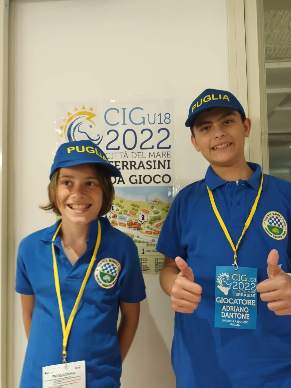 Due dei nostri ragazzi al CIG U18 a Terrasini (Sicilia)