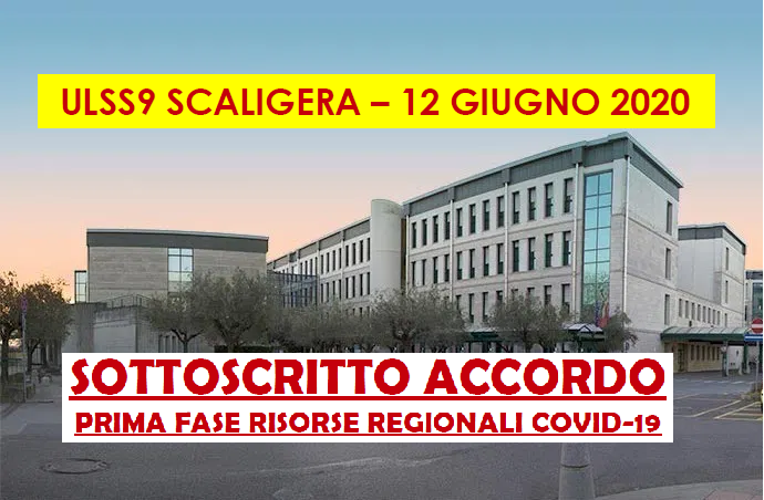 Azienda ULSS 9 Scaligera: firmata prima parte accordo risorse regionali emergenza Covid