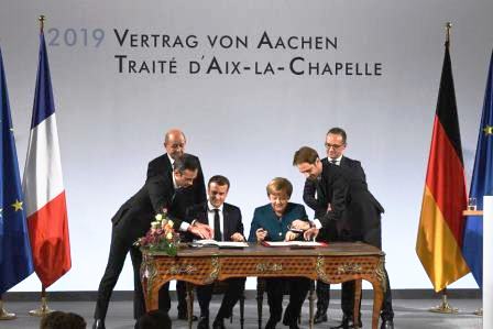 Francia-Germania, il Trattato di Aquisgrana 2019