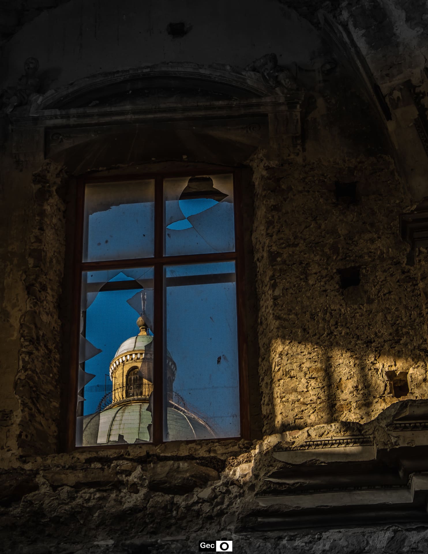 The broken window (Piazza Armerina, Sicily)