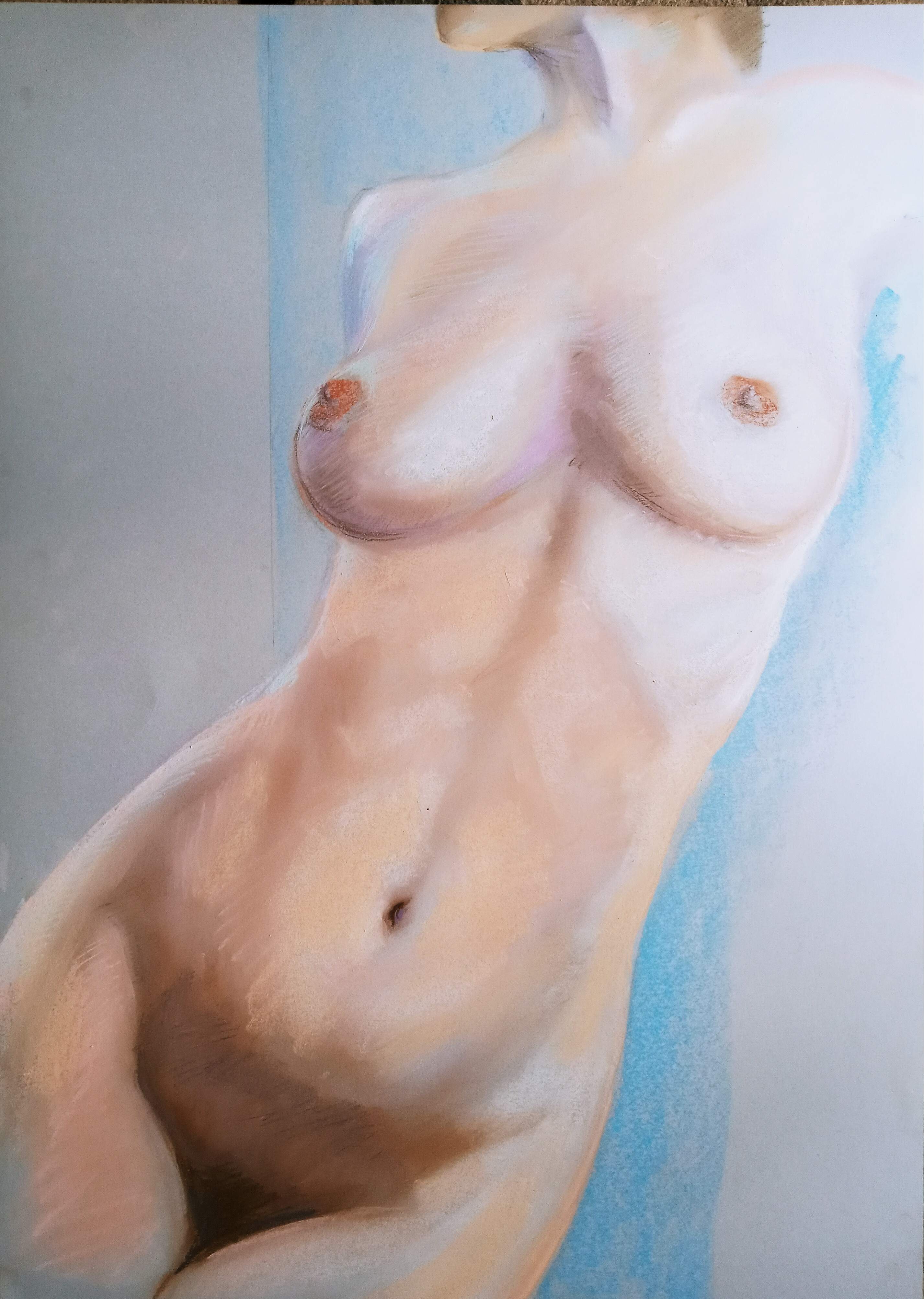 "Dono di passione" - - pastels on cardboard - cm.50x70 - Quotation € 1440.