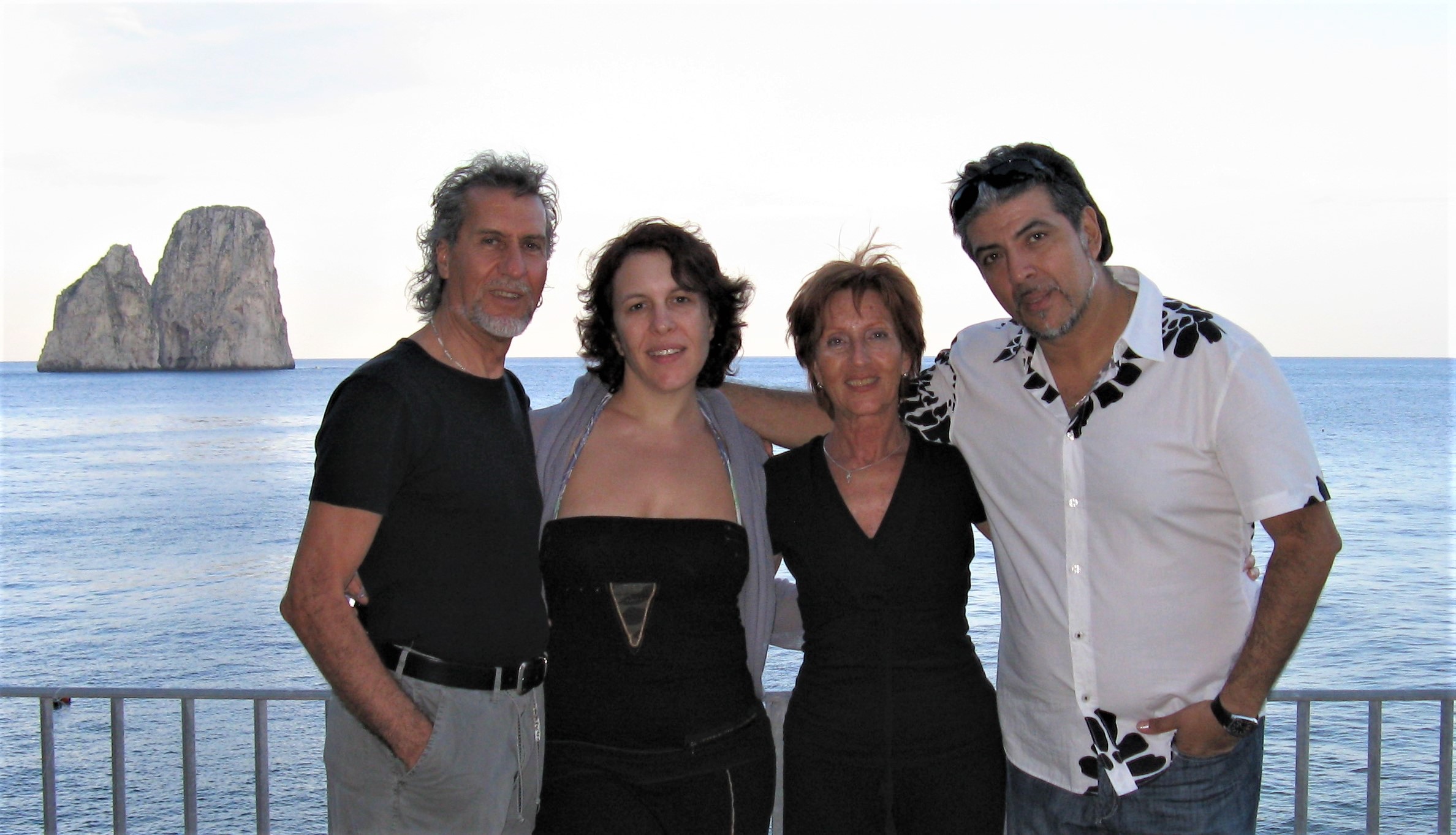 Noi con Corina De La Rosa e Julio Balmaceda              a Capri