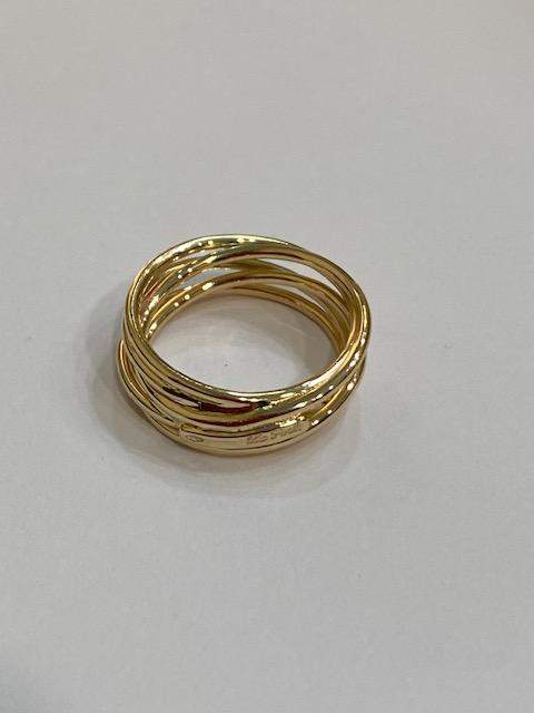 Collezione "Filo di Luce" anello realizzato a mano in oro giallo