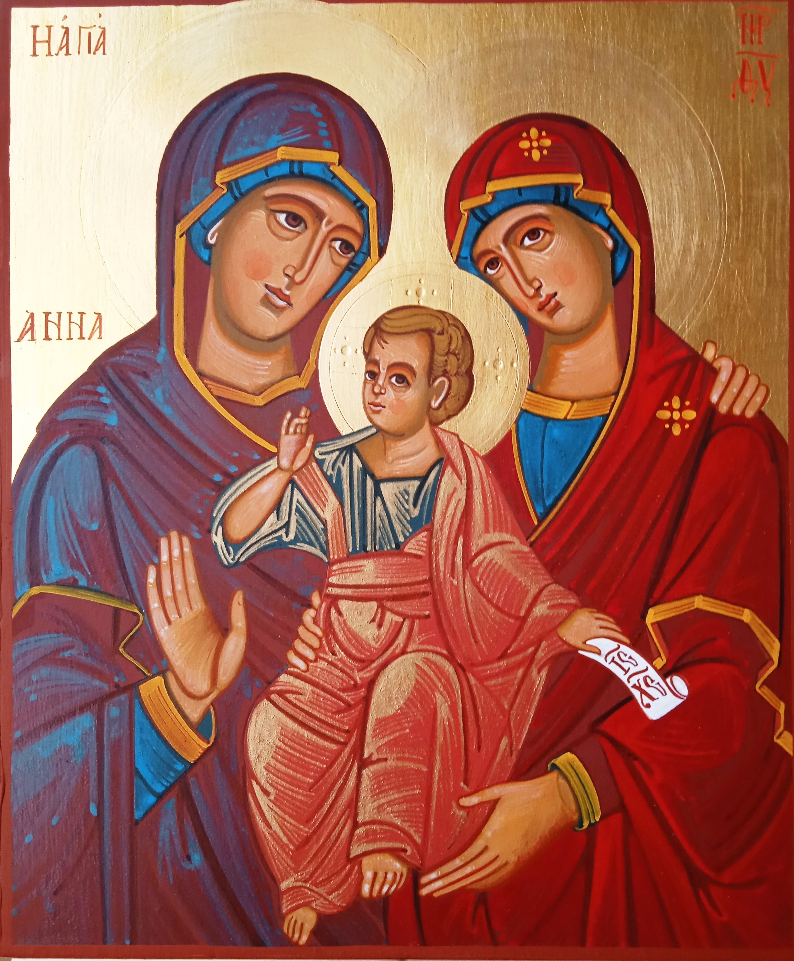 icona bizantina  dipinta a mano