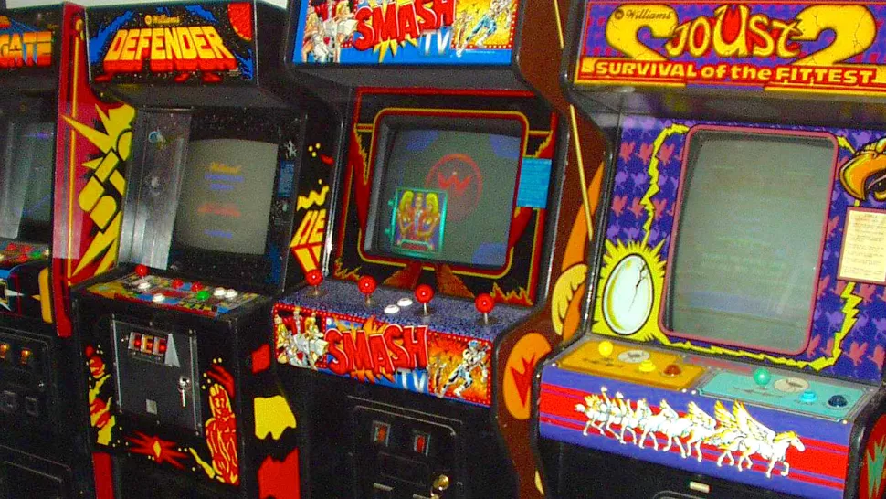Sala giochi vecchi arcade console