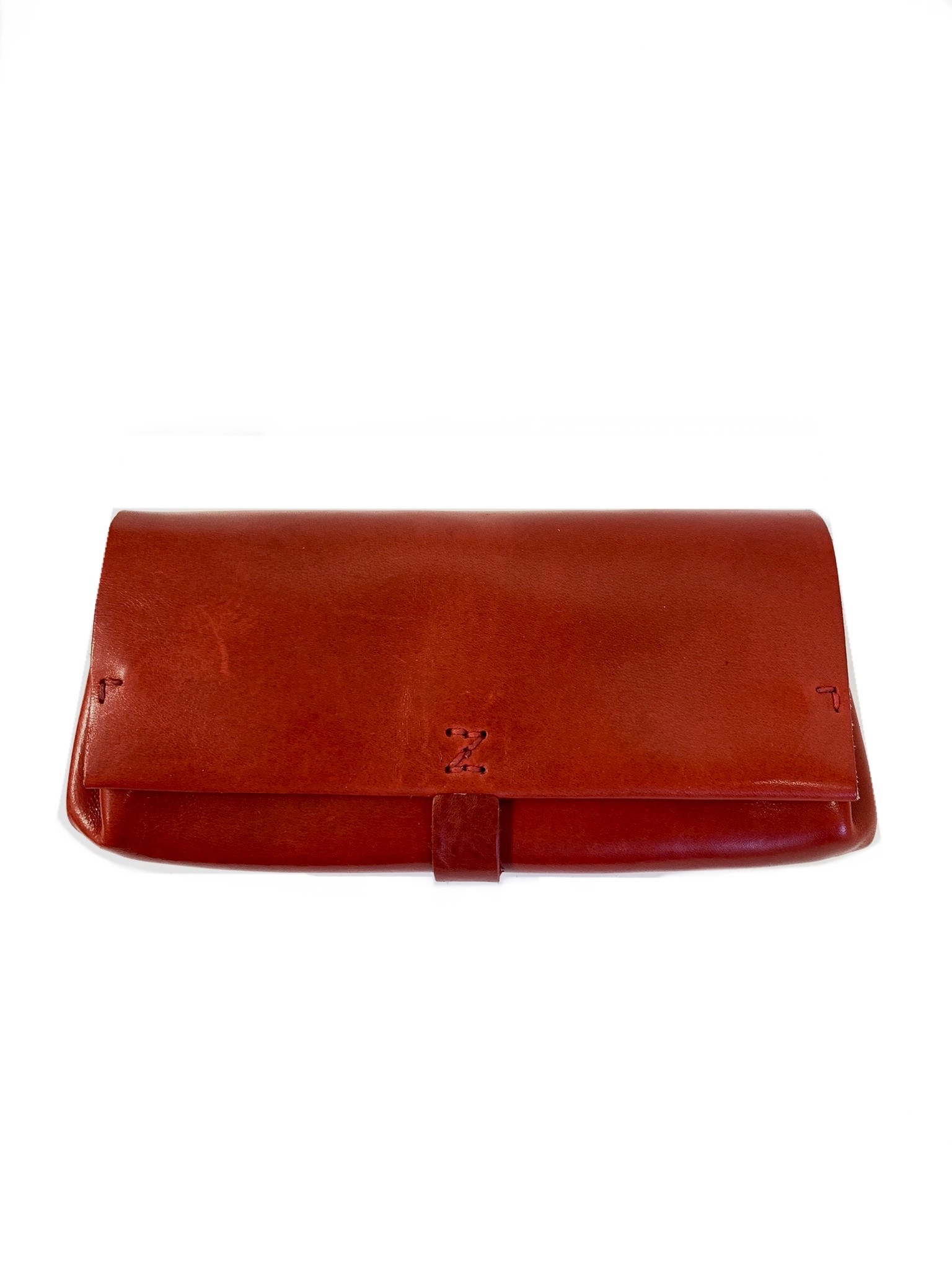 Large Leather Flapover Wallet