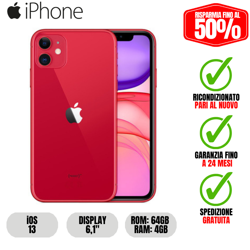 IPHONE 11 | 64 GB - RED EDITION
