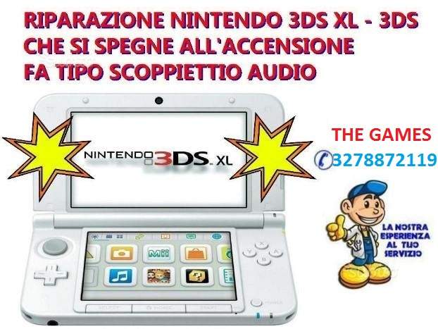 RIPARAZIONE SCOPPIETTIO AL ACCENSIONE NEW 3DSXL O 3DSXL