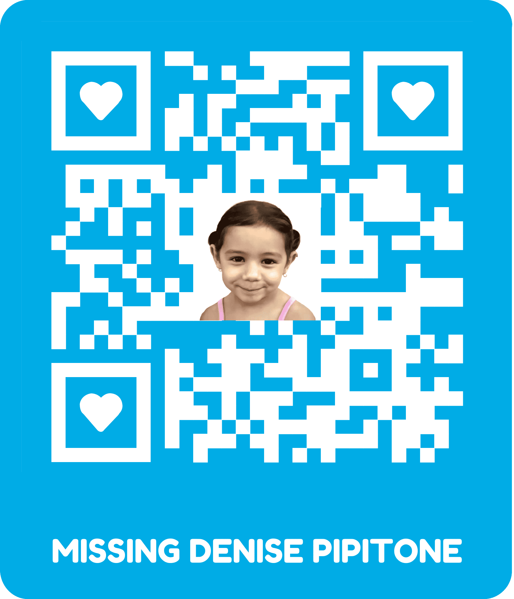 Dal tuo smartphone, prova anche tu il CODICE QR #MissingDenise