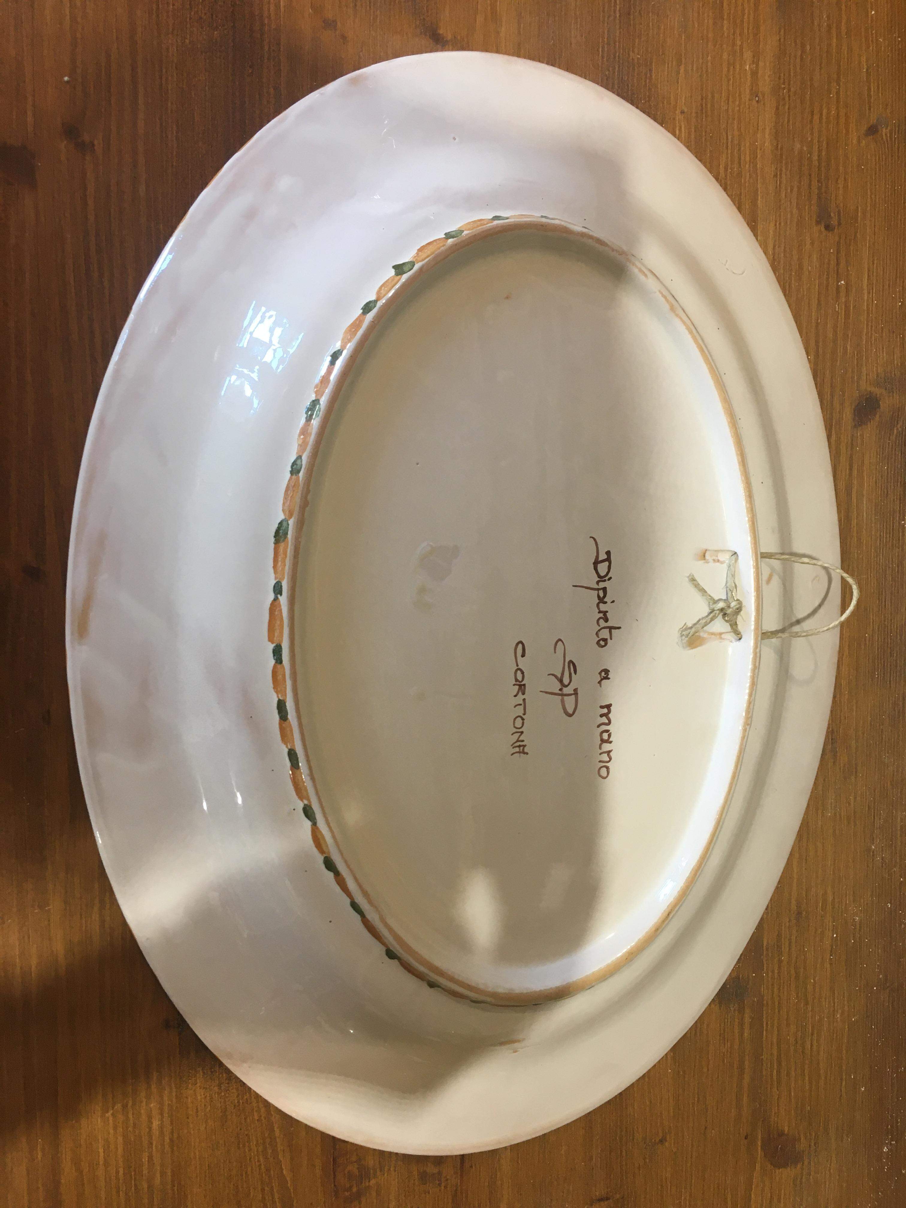 Plate oval Tuscany