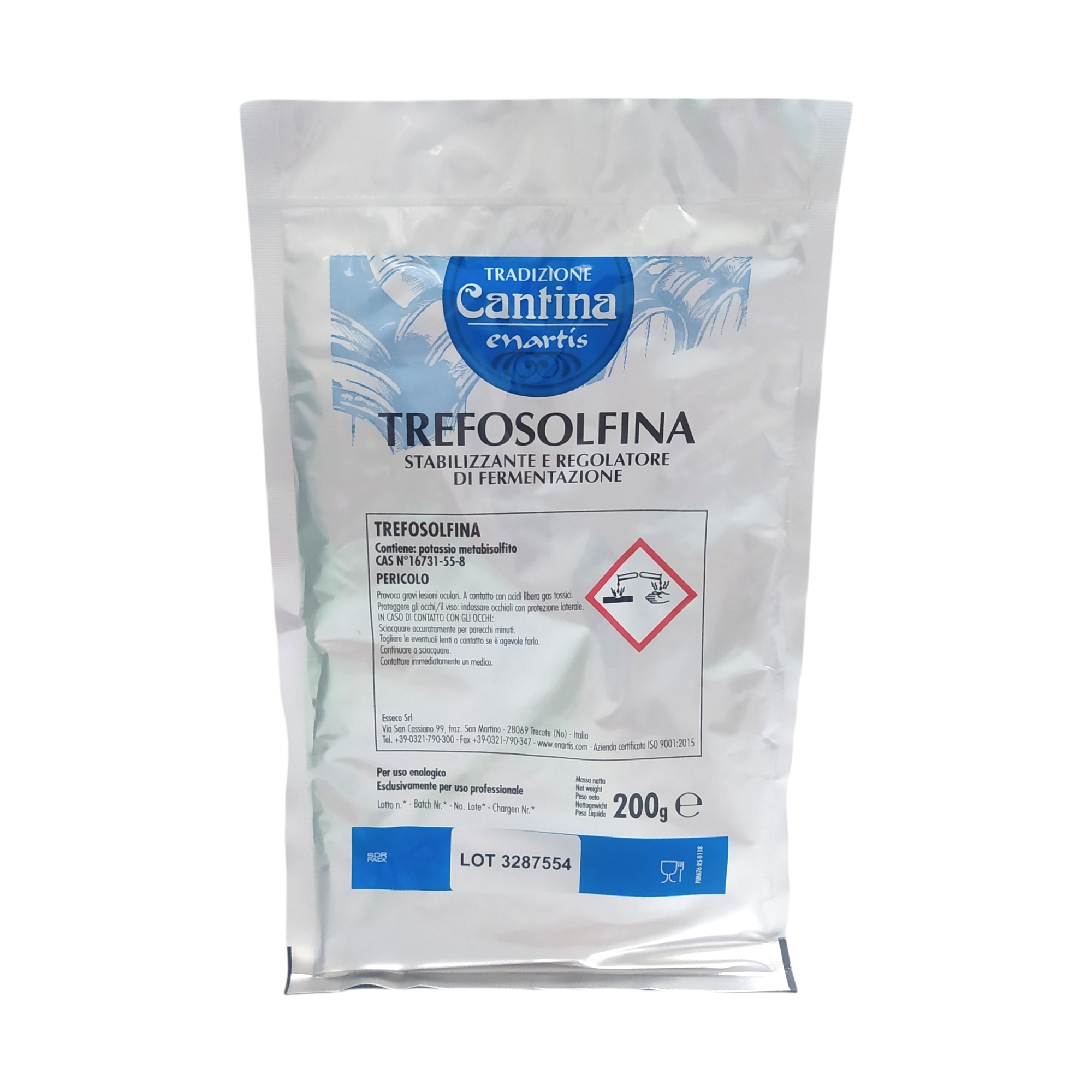 Stabilizzante e regolatore della fermentazione 'trefosolfina' 200 gr