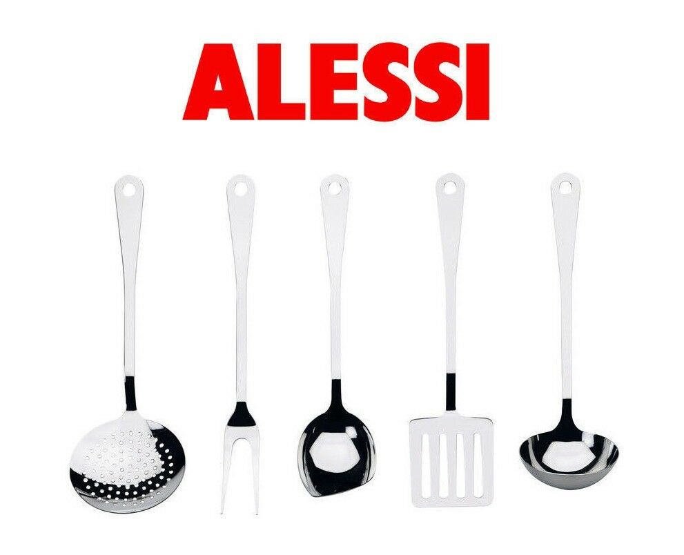 Alessi - Servizio posate da cucina 5 pezzi in acciaio inox 18/10 AJM19S5 L