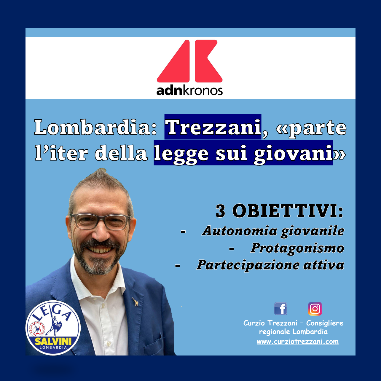 REGIONE LOMBARDIA, PARTE L’ITER DELLA LEGGE SUI GIOVANI. IL RELATORE CURZIO TREZZANI: “PRIMA LEGGE RIVOLTA INTERAMENTE AI GIOVANI DELLA LOMBARDIA”