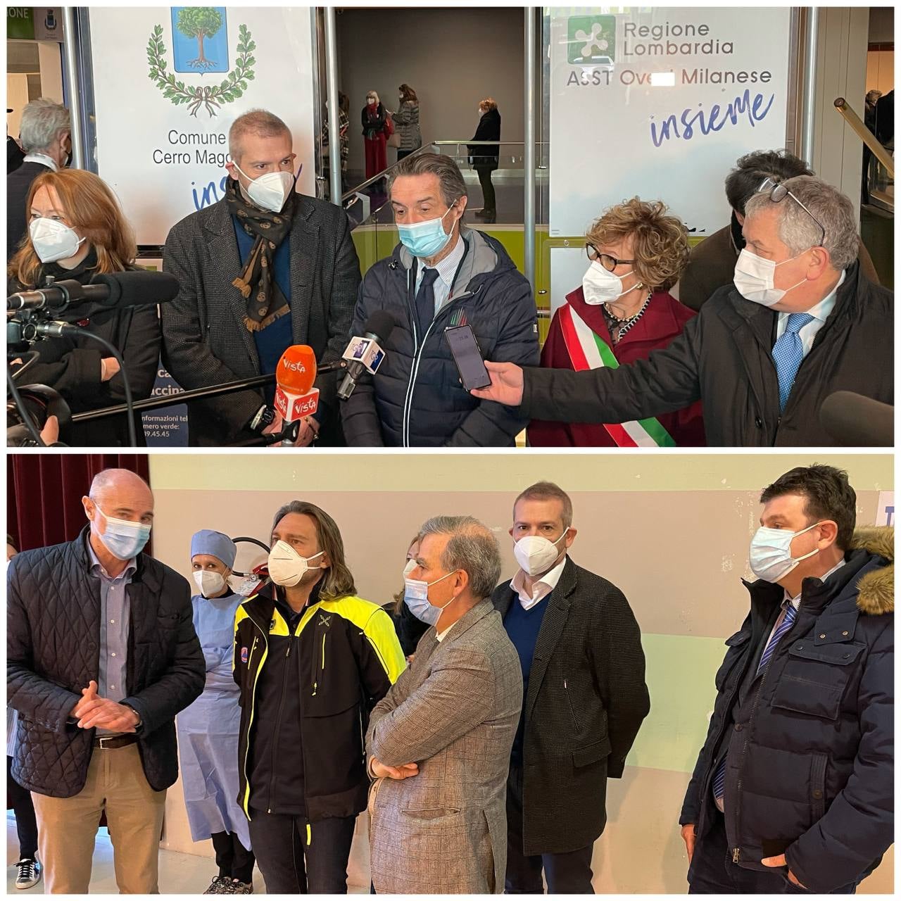 COVID, IL CONSIGLIERE REGIONALE CURZIO TREZZANI IN VISITA AI CENTRI VACCINALI DI CERRO MAGGIORE E ABBIATEGRASSO.