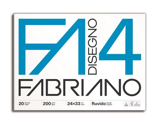 FABRIANO F4 CON ANGOLI 24*33 RUVIDO